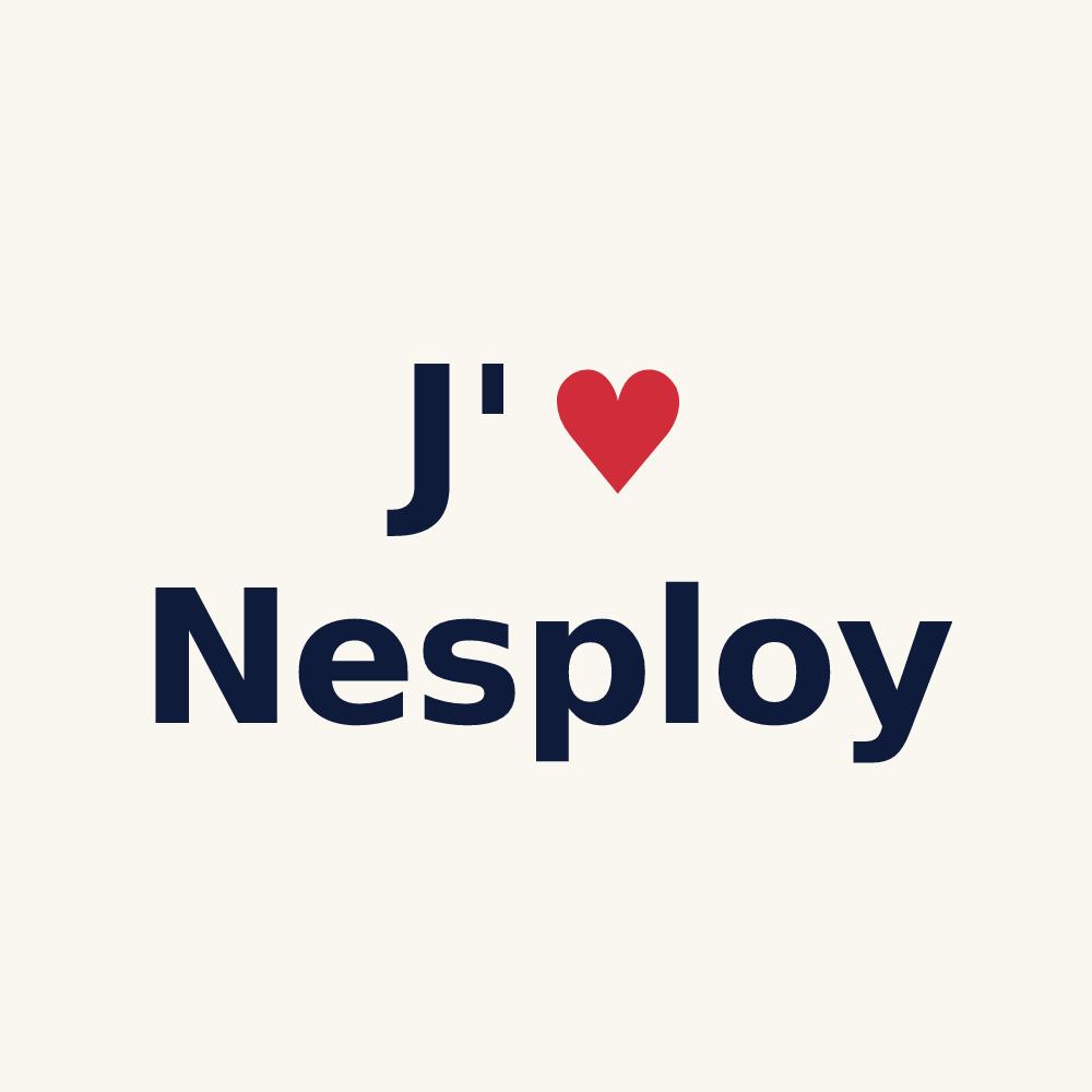 Tasse personnalisée Nesploy — design J'aime Nesploy
