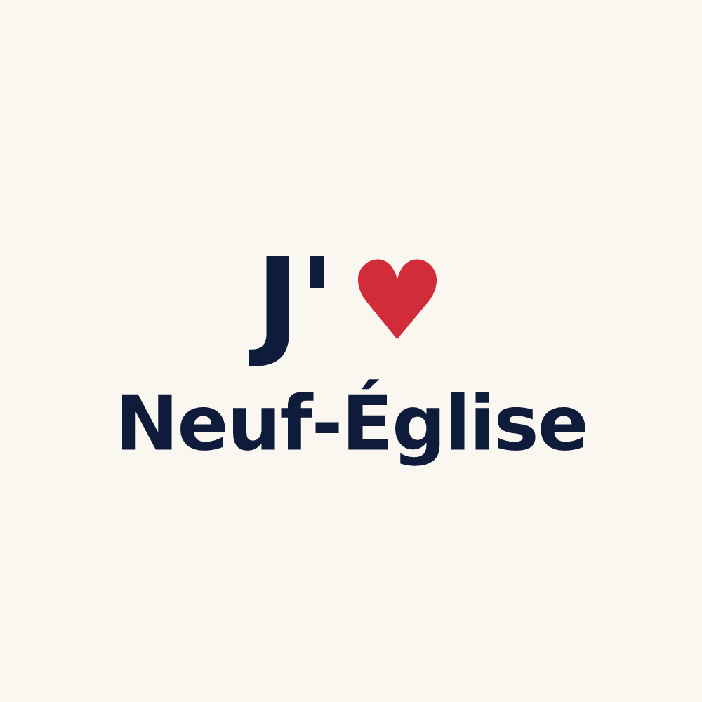 Tasse personnalisée Neuf-Église — design J'aime Neuf-Église