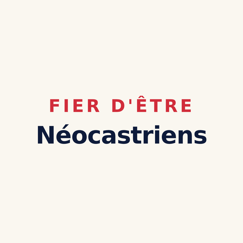 Tasse « Fier d'être Néocastriens » — design pour Neufchâteau