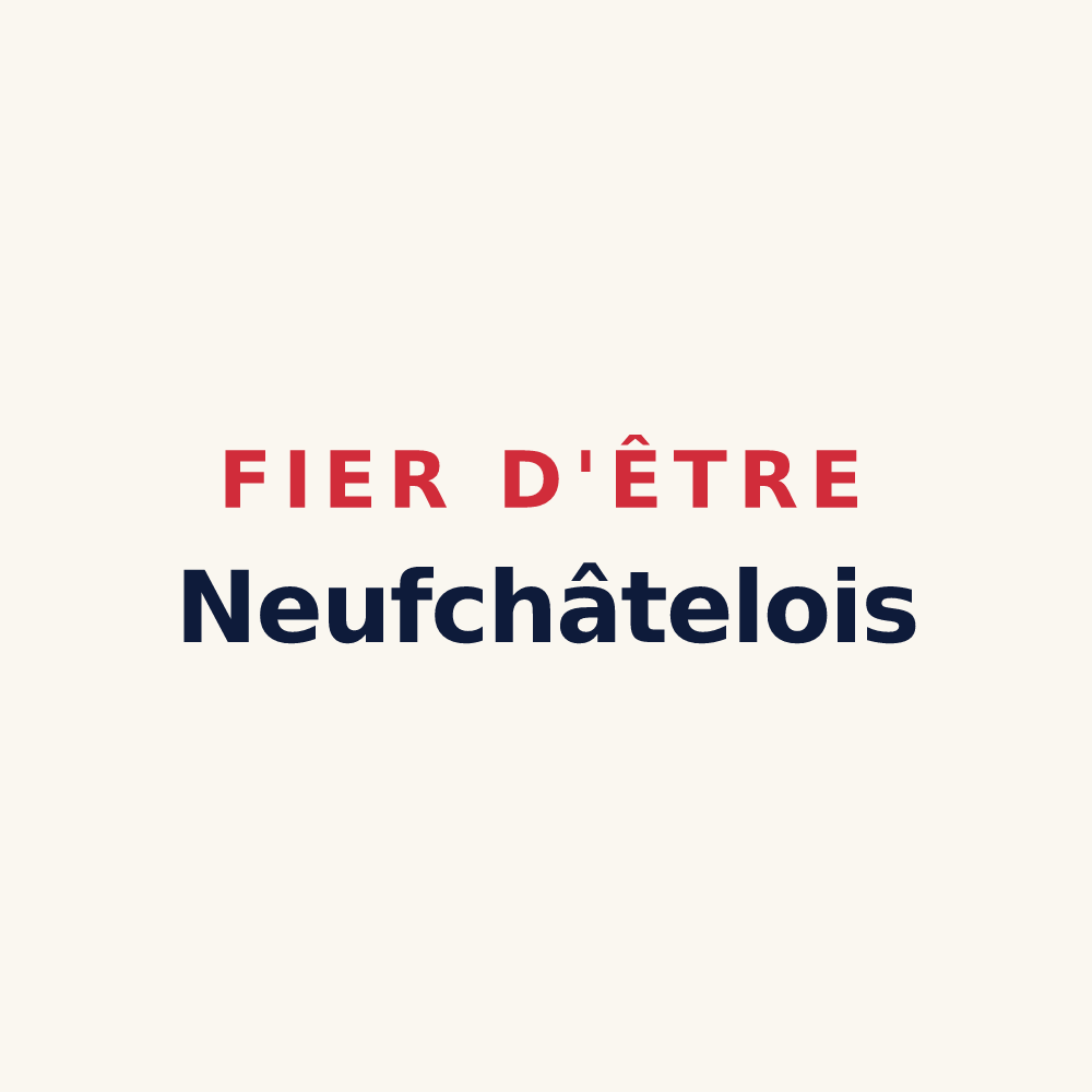 Tasse « Fier d'être Neufchâtelois » — design pour Neufchâtel-sur-Aisne