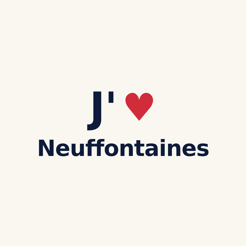 Tasse personnalisée Neuffontaines — design J'aime Neuffontaines