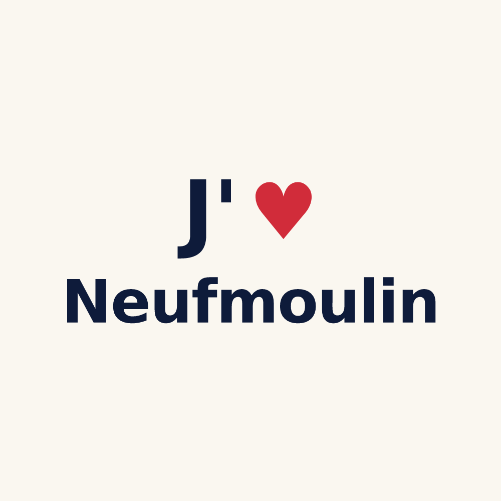 Tasse personnalisée Neufmoulin — design J'aime Neufmoulin