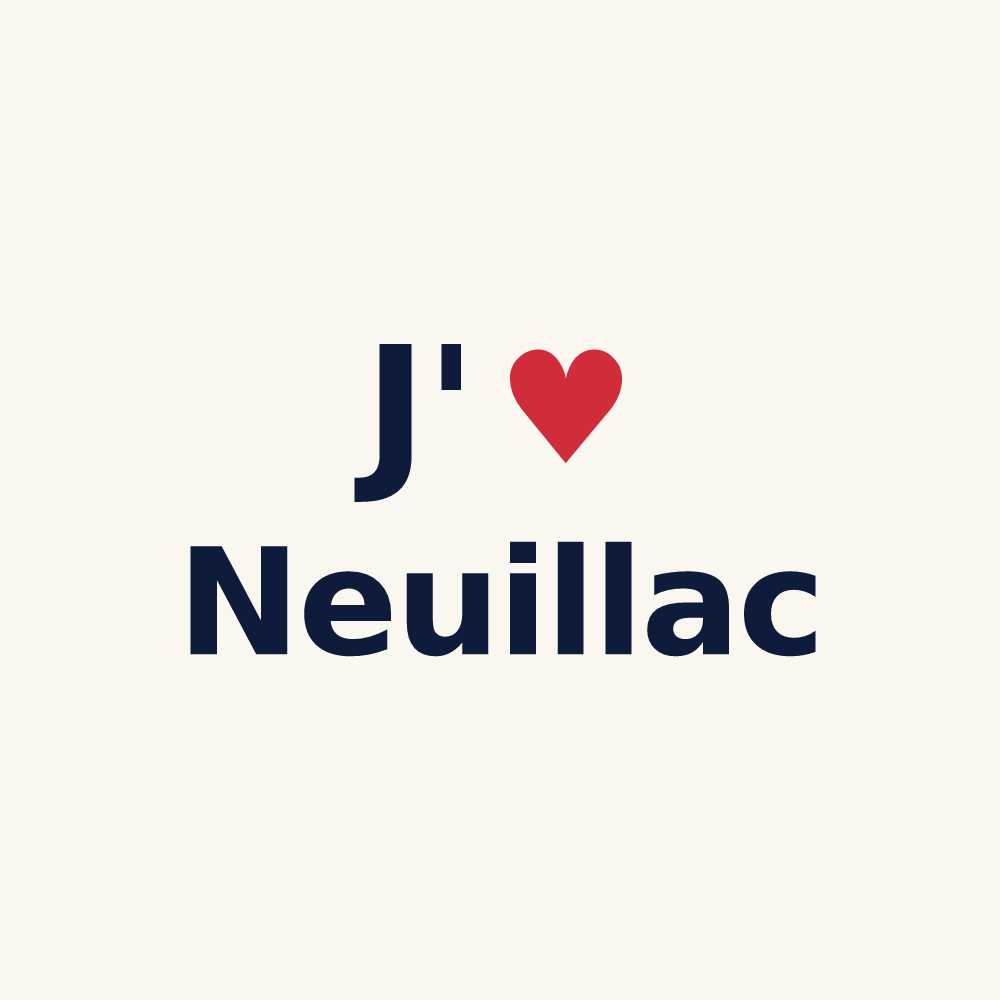 Tasse personnalisée Neuillac — design J'aime Neuillac