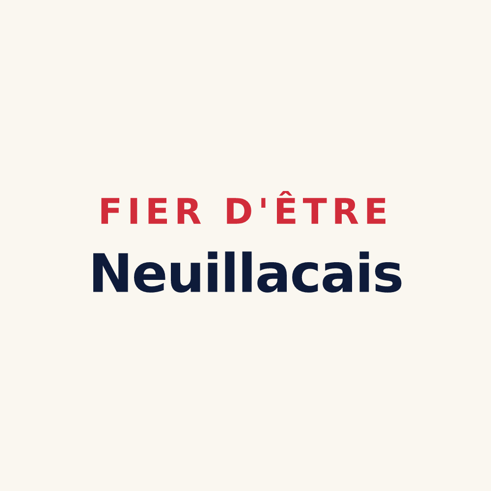 Tasse « Fier d'être Neuillacais » — design pour Neuillac
