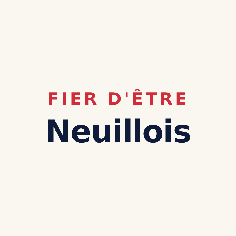 Tasse « Fier d'être Neuillois » — design pour Neuilly-l'Hôpital