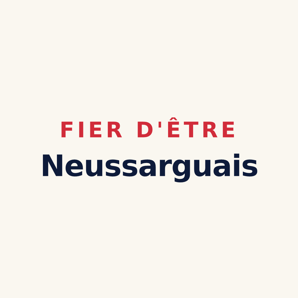 Tasse « Fier d'être Neussarguais » — design pour Neussargues-Moissac