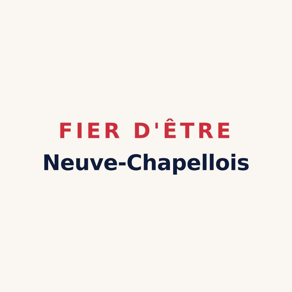 Tasse « Fier d'être Neuve-Chapellois » — design pour Neuve-Chapelle