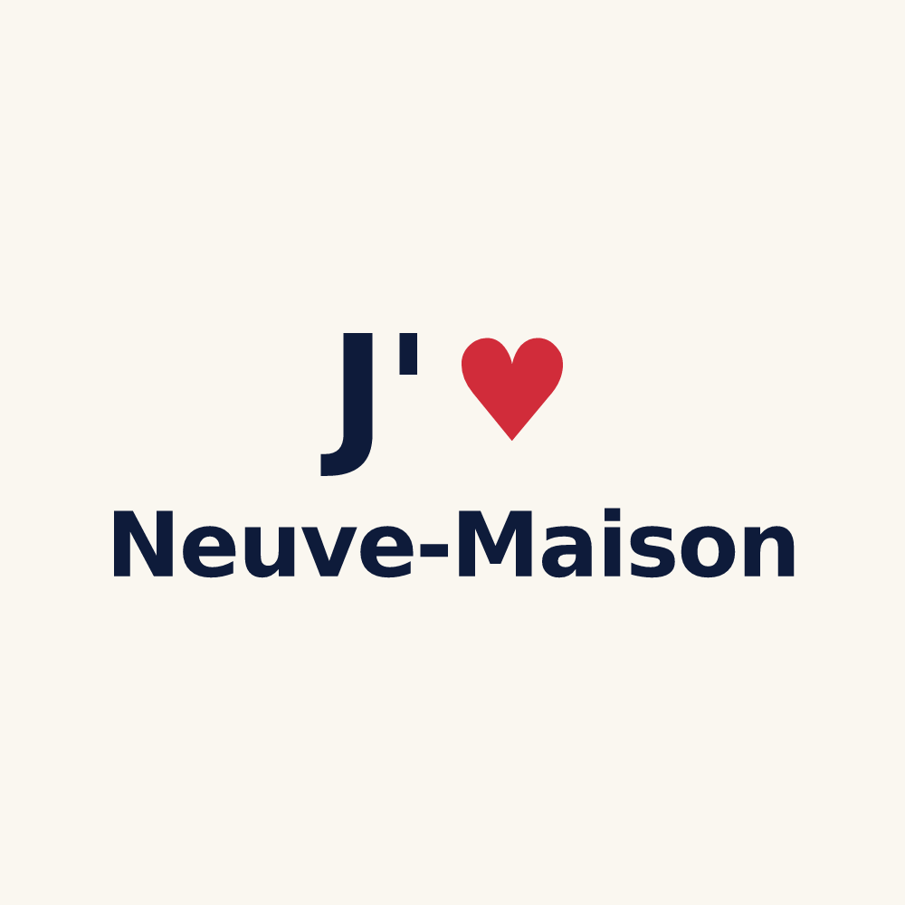 Tasse personnalisée Neuve-Maison — design J'aime Neuve-Maison