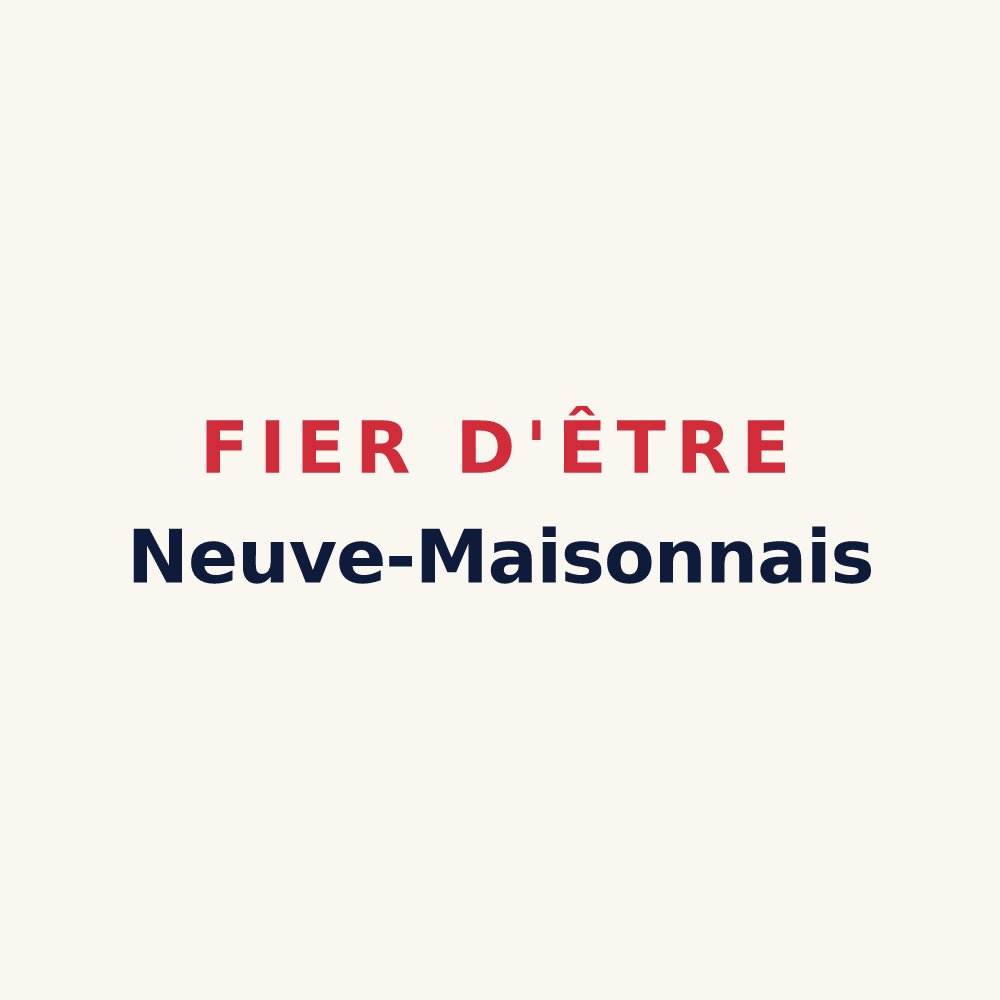Tasse « Fier d'être Neuve-Maisonnais » — design pour Neuve-Maison