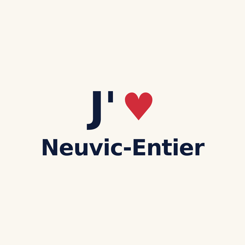 Tasse personnalisée Neuvic-Entier — design J'aime Neuvic-Entier
