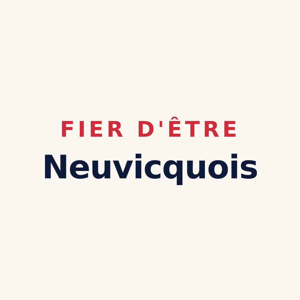 Tasse « Fier d'être Neuvicquois » — design pour Neuvicq