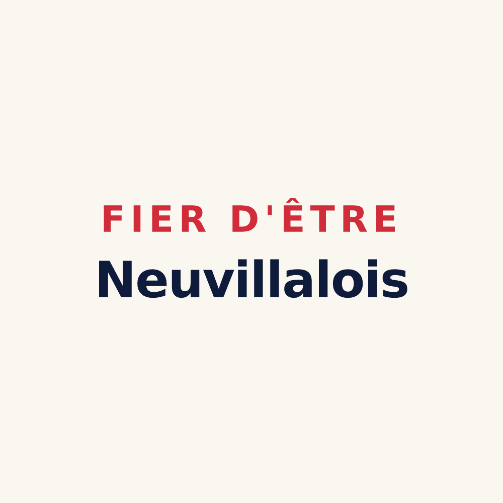 Tasse « Fier d'être Neuvillalois » — design pour Neuvillalais