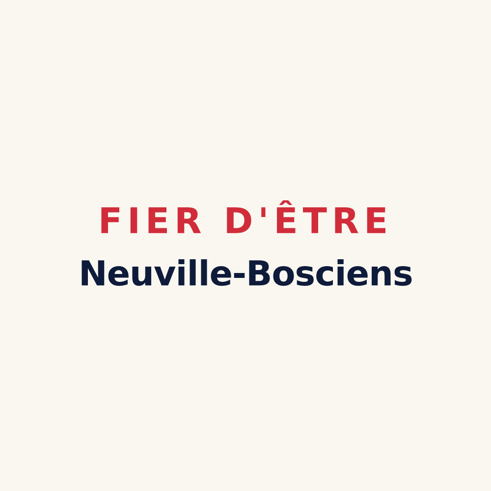 Tasse « Fier d'être Neuville-Bosciens » — design pour Neuville-Bosc