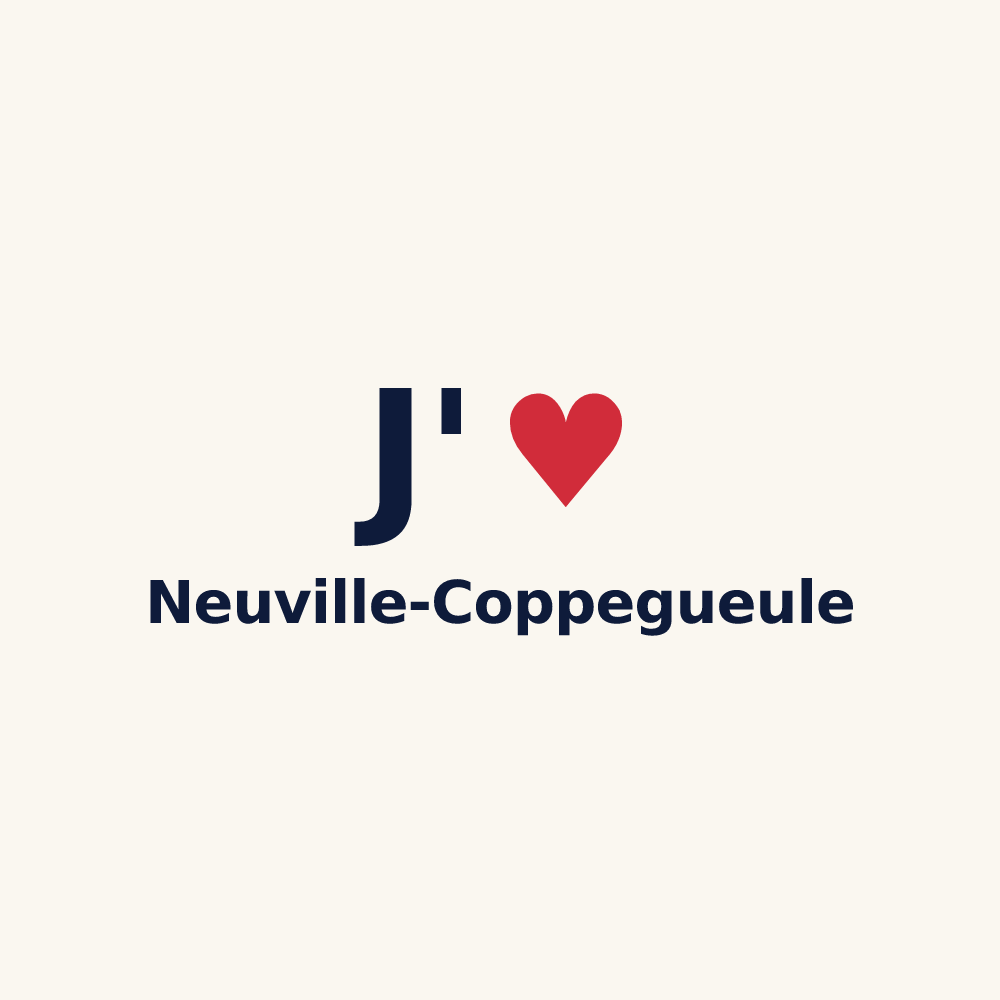 Tasse personnalisée Neuville-Coppegueule — design J'aime Neuville-Coppegueule