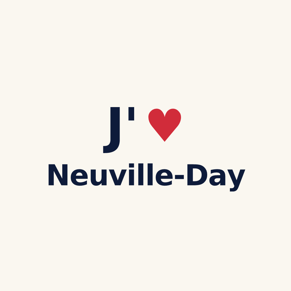 Tasse personnalisée Neuville-Day — design J'aime Neuville-Day