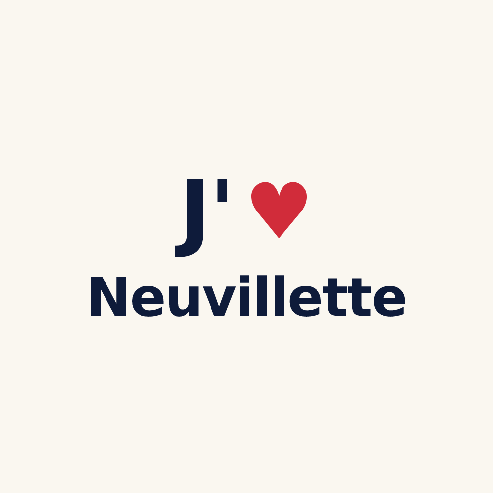 Tasse personnalisée Neuvillette — design J'aime Neuvillette