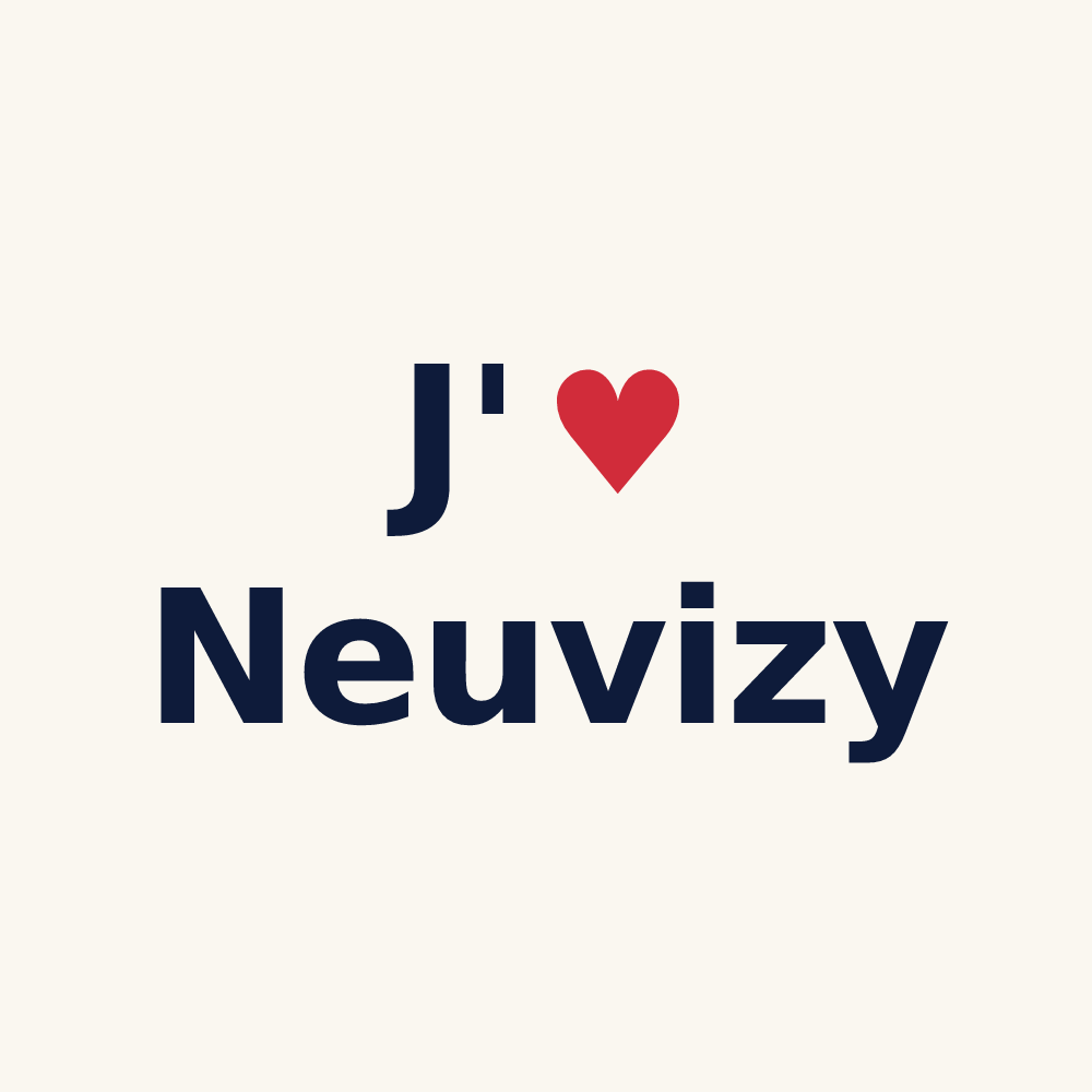 Tasse personnalisée Neuvizy — design J'aime Neuvizy