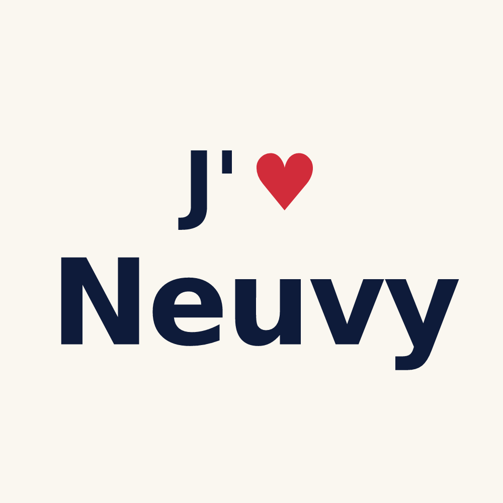 Tasse personnalisée Neuvy — design J'aime Neuvy