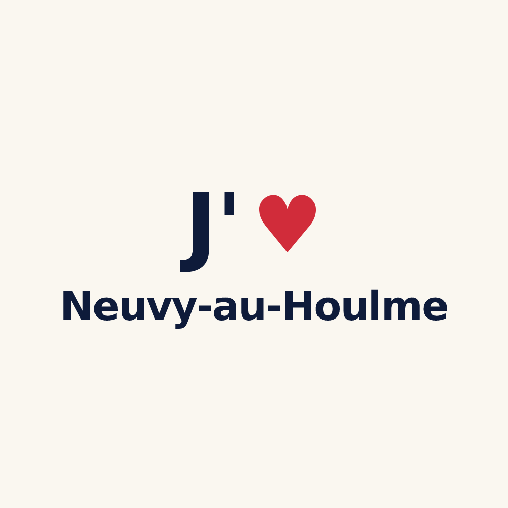 Tasse personnalisée Neuvy-au-Houlme — design J'aime Neuvy-au-Houlme