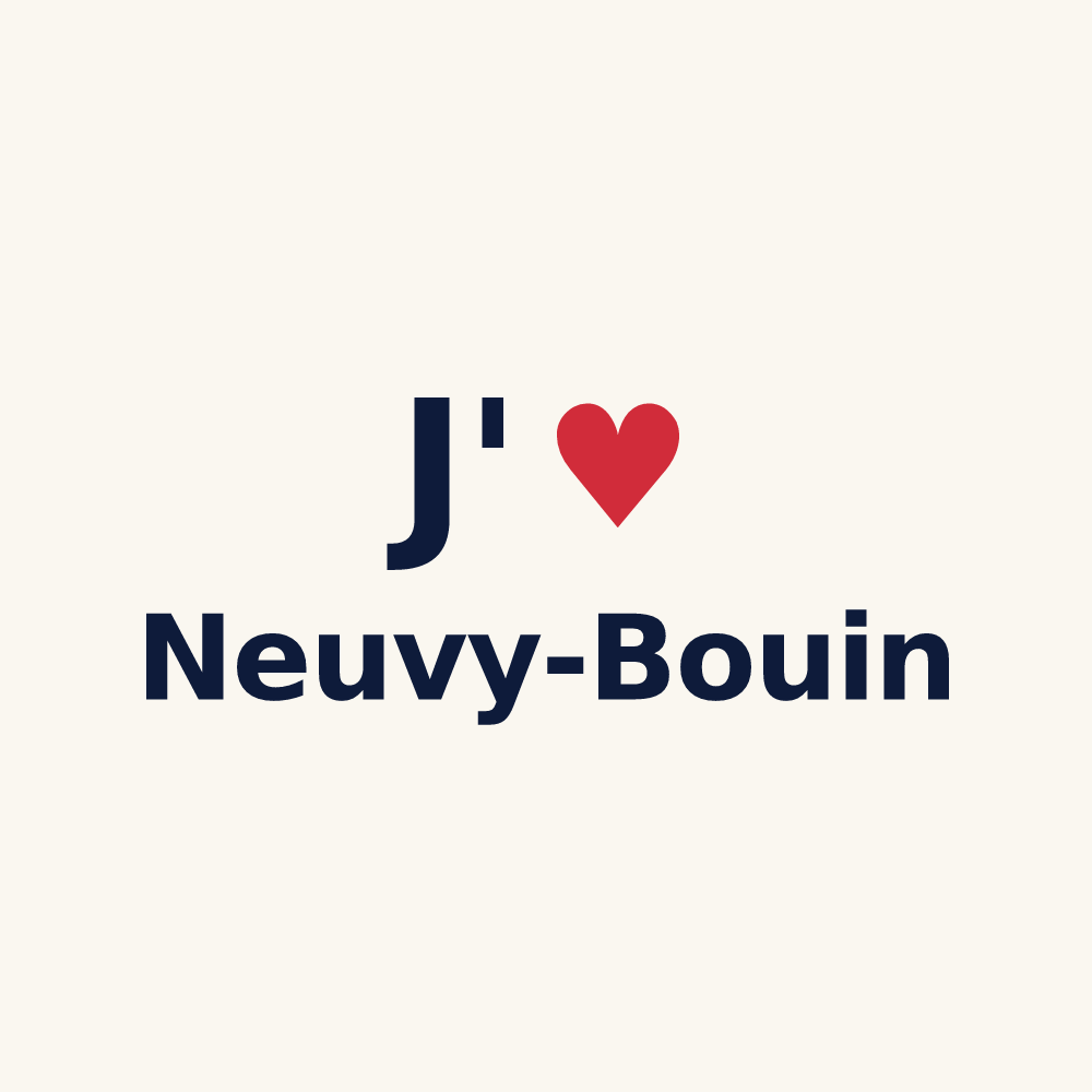 Tasse personnalisée Neuvy-Bouin — design J'aime Neuvy-Bouin