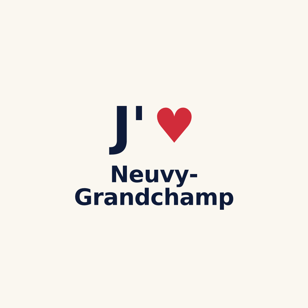 Tasse personnalisée Neuvy-Grandchamp — design J'aime Neuvy-Grandchamp