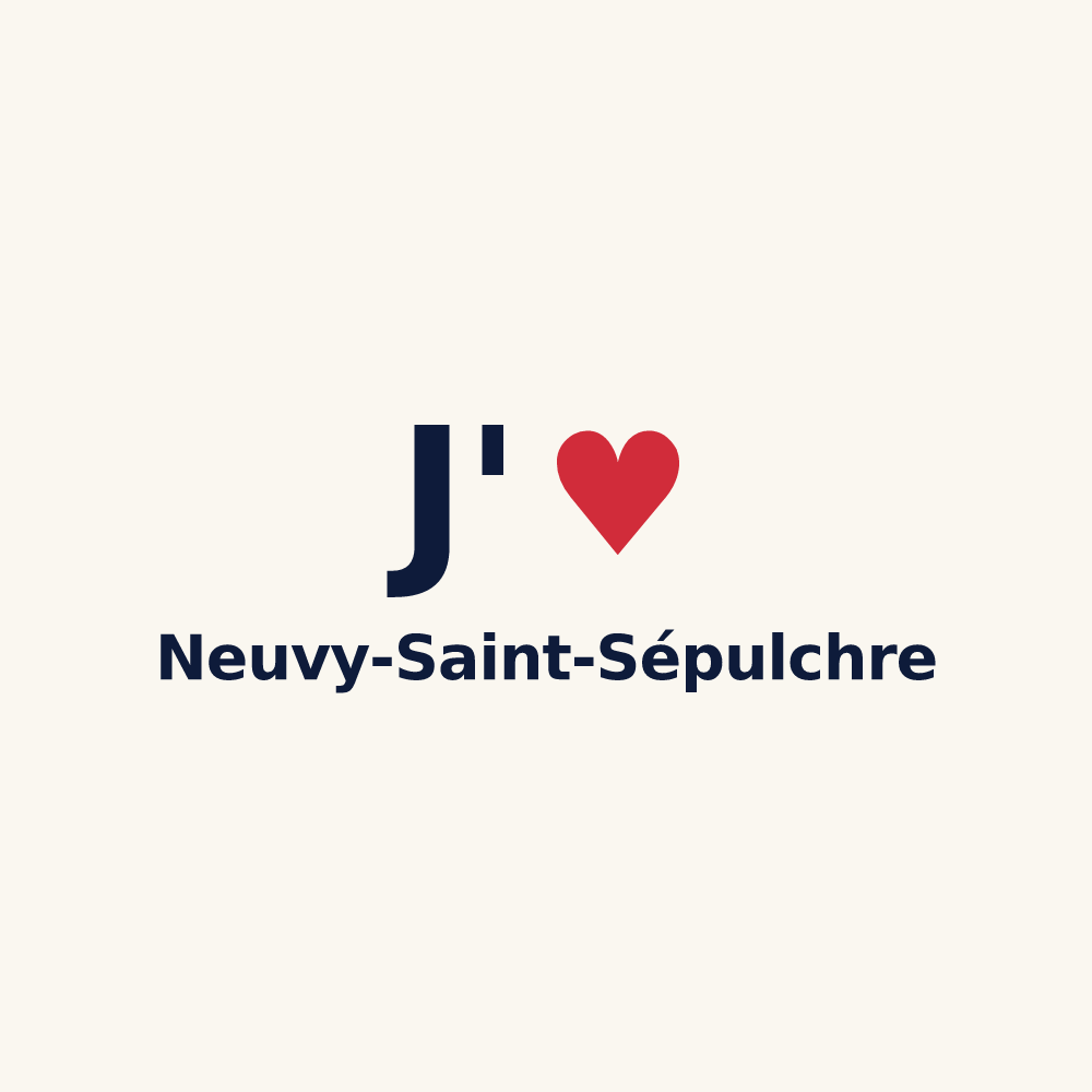 Tasse personnalisée Neuvy-Saint-Sépulchre — design J'aime Neuvy-Saint-Sépulchre