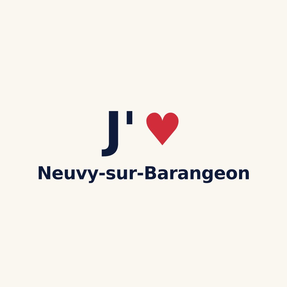 Tasse personnalisée Neuvy-sur-Barangeon — design J'aime Neuvy-sur-Barangeon