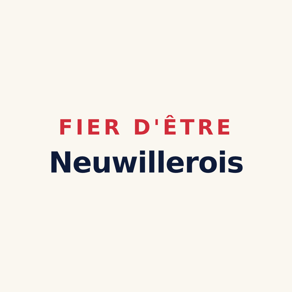 Tasse « Fier d'être Neuwillerois » — design pour Neuwiller-lès-Saverne