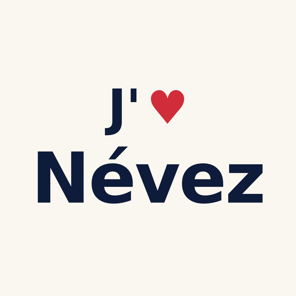 Tasse personnalisée Névez — design J'aime Névez