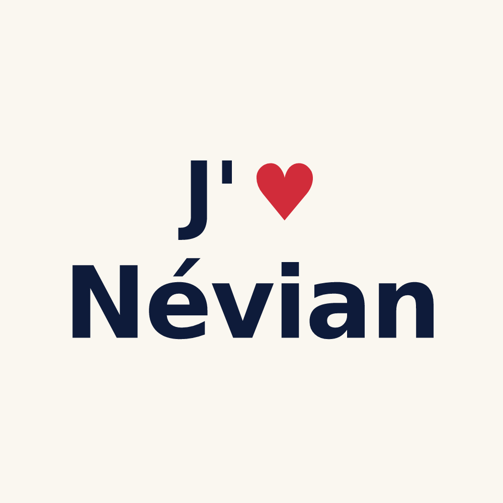 Tasse personnalisée Névian — design J'aime Névian