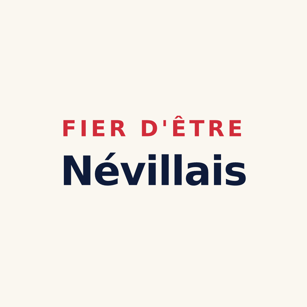 Tasse « Fier d'être Névillais » — design pour Néville