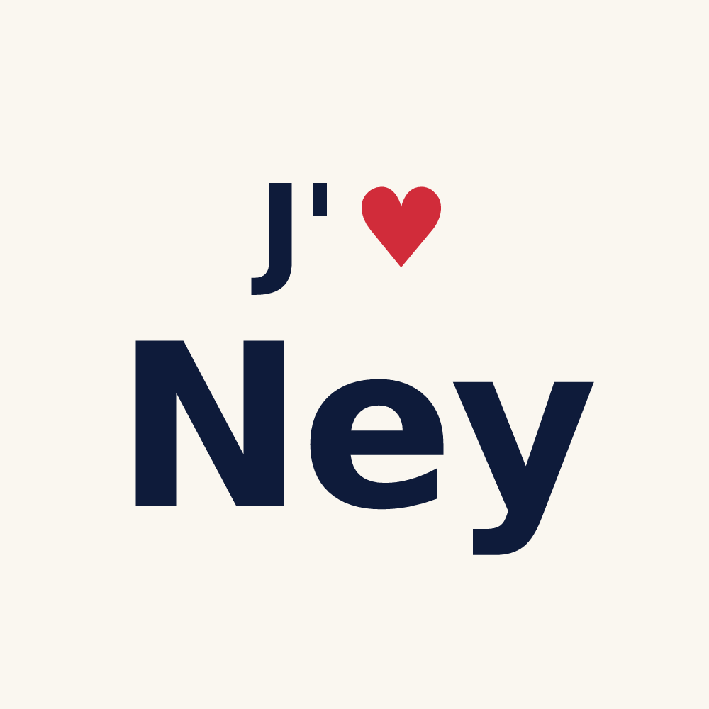Tasse personnalisée Ney — design J'aime Ney