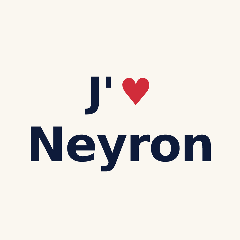Tasse personnalisée Neyron — design J'aime Neyron