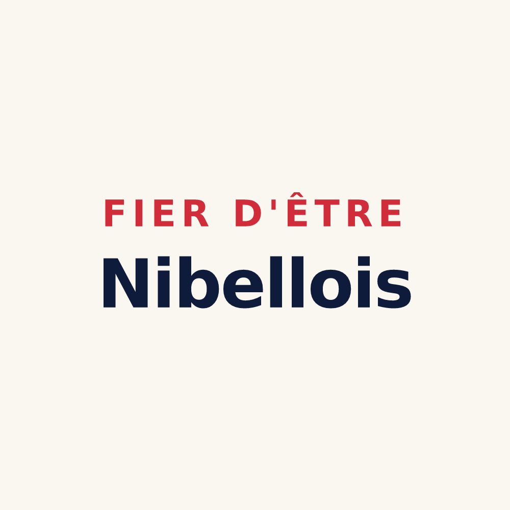 Tasse « Fier d'être Nibellois » — design pour Nibelle