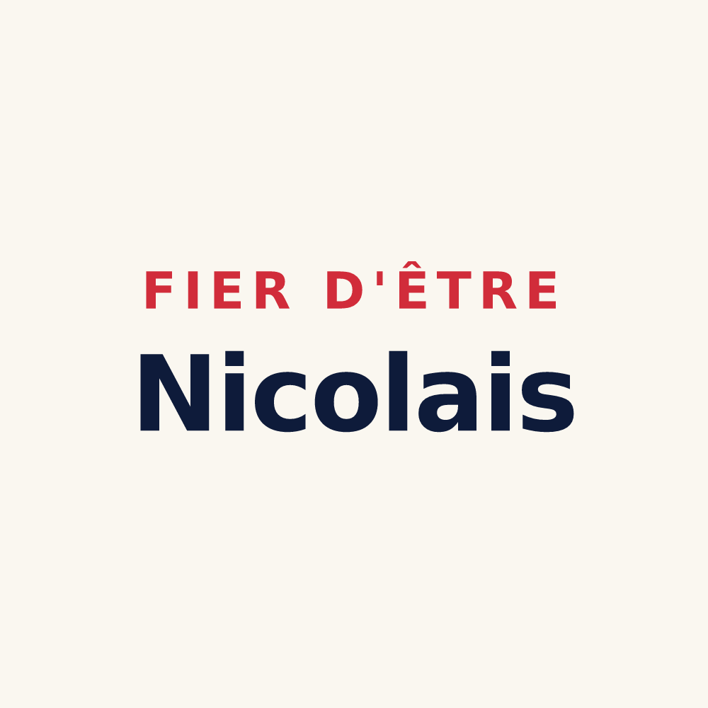 Tasse « Fier d'être Nicolais » — design pour Nicole