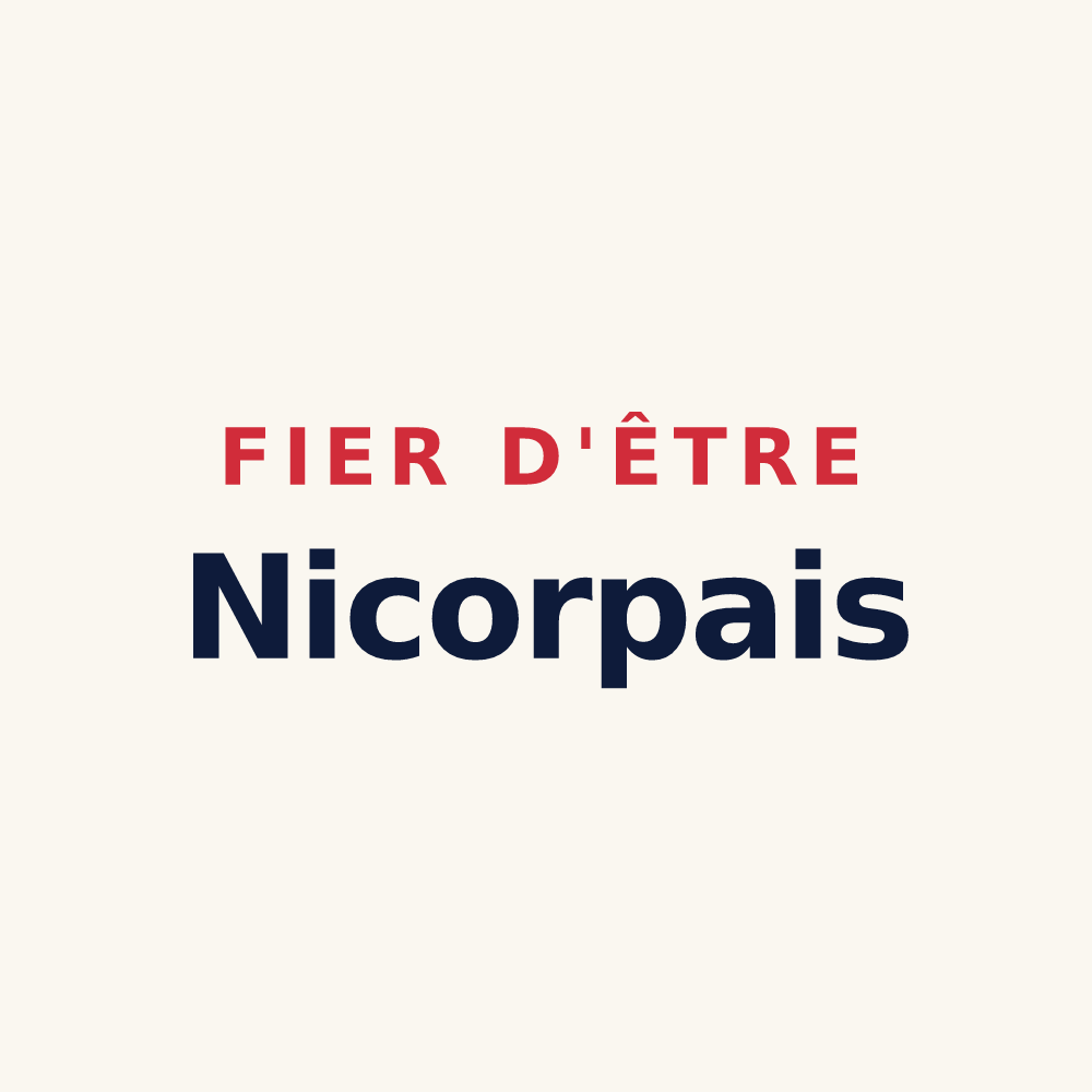 Tasse « Fier d'être Nicorpais » — design pour Nicorps