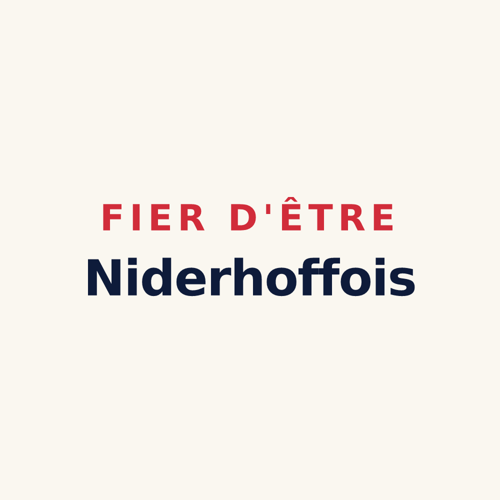 Tasse « Fier d'être Niderhoffois » — design pour Niderhoff