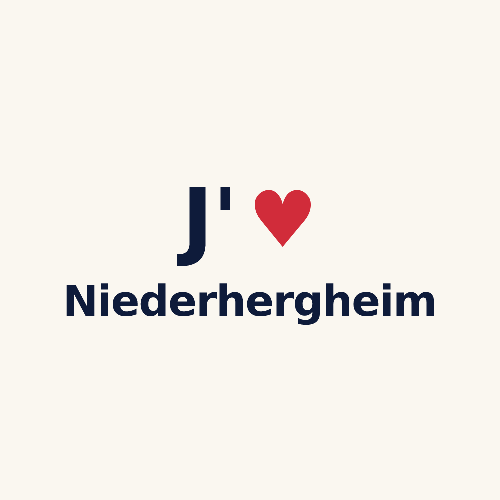 Tasse personnalisée Niederhergheim — design J'aime Niederhergheim