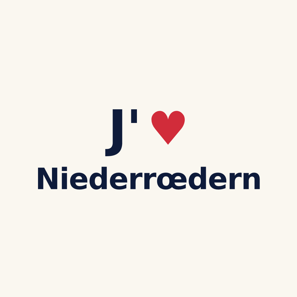 Tasse personnalisée Niederrœdern — design J'aime Niederrœdern