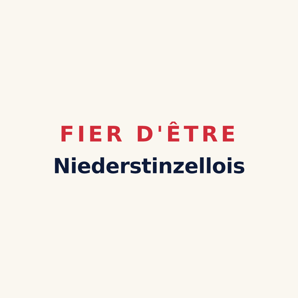 Tasse « Fier d'être Niederstinzellois » — design pour Niederstinzel