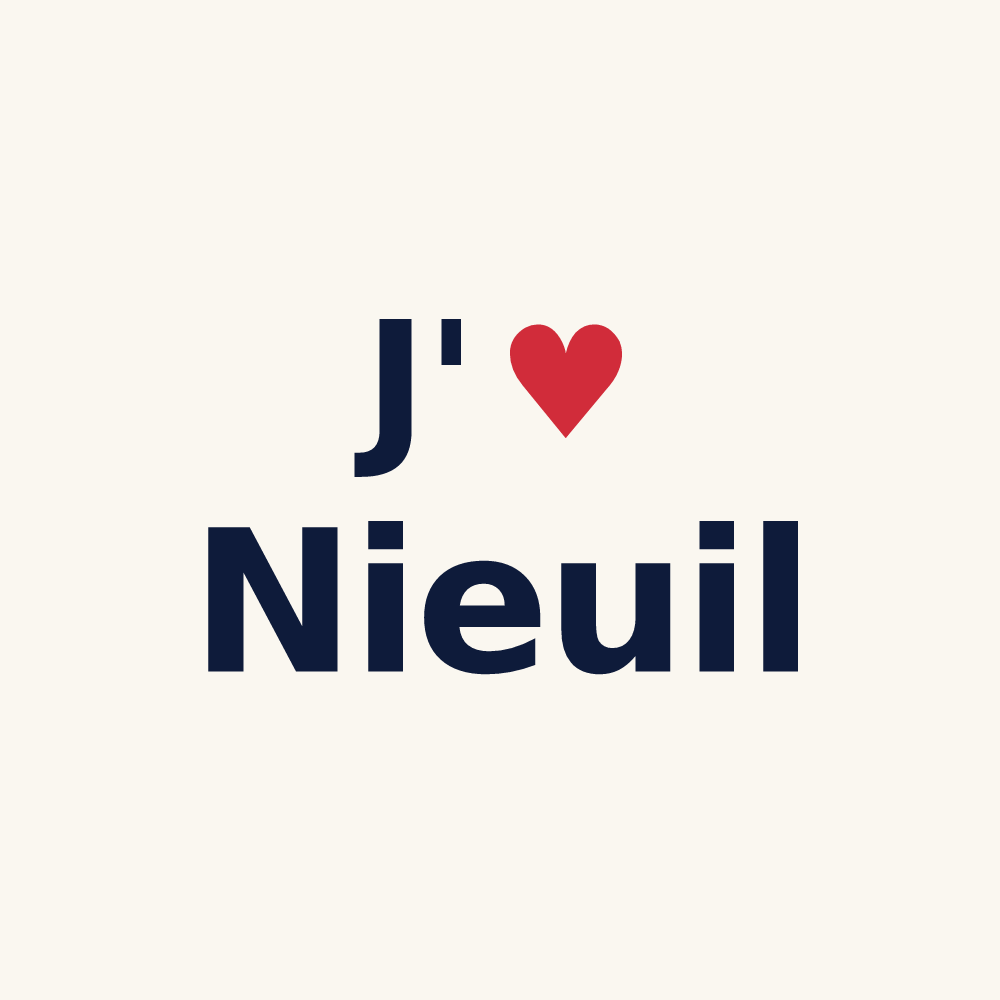 Tasse personnalisée Nieuil — design J'aime Nieuil