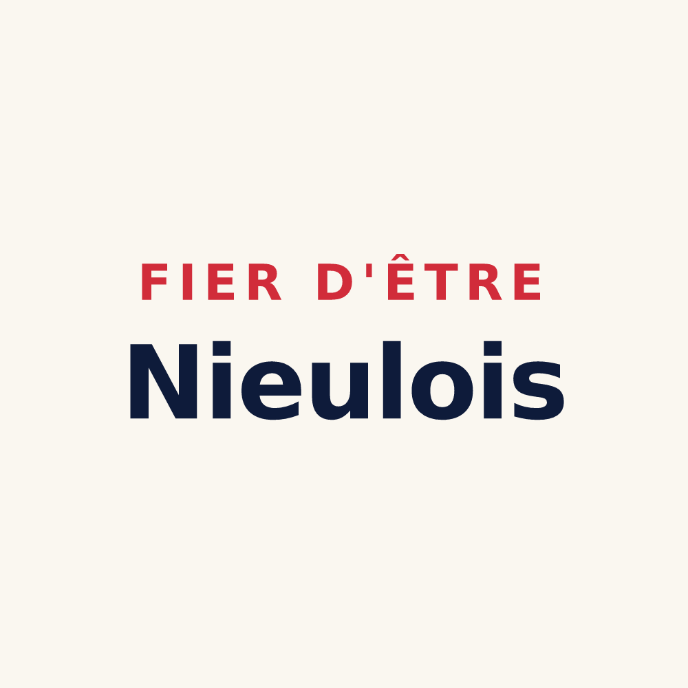 Tasse « Fier d'être Nieulois » — design pour Nieul