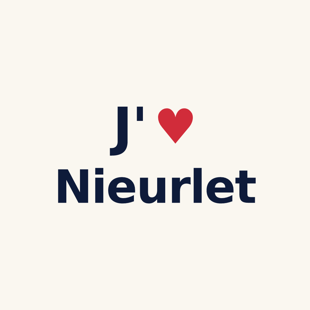 Tasse personnalisée Nieurlet — design J'aime Nieurlet