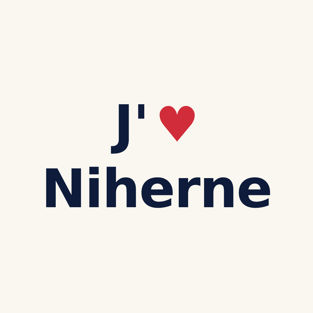 Tasse personnalisée Niherne — design J'aime Niherne