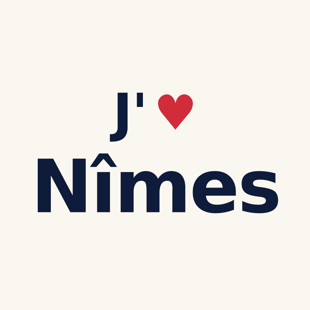 Tasse personnalisée Nîmes — design J'aime Nîmes