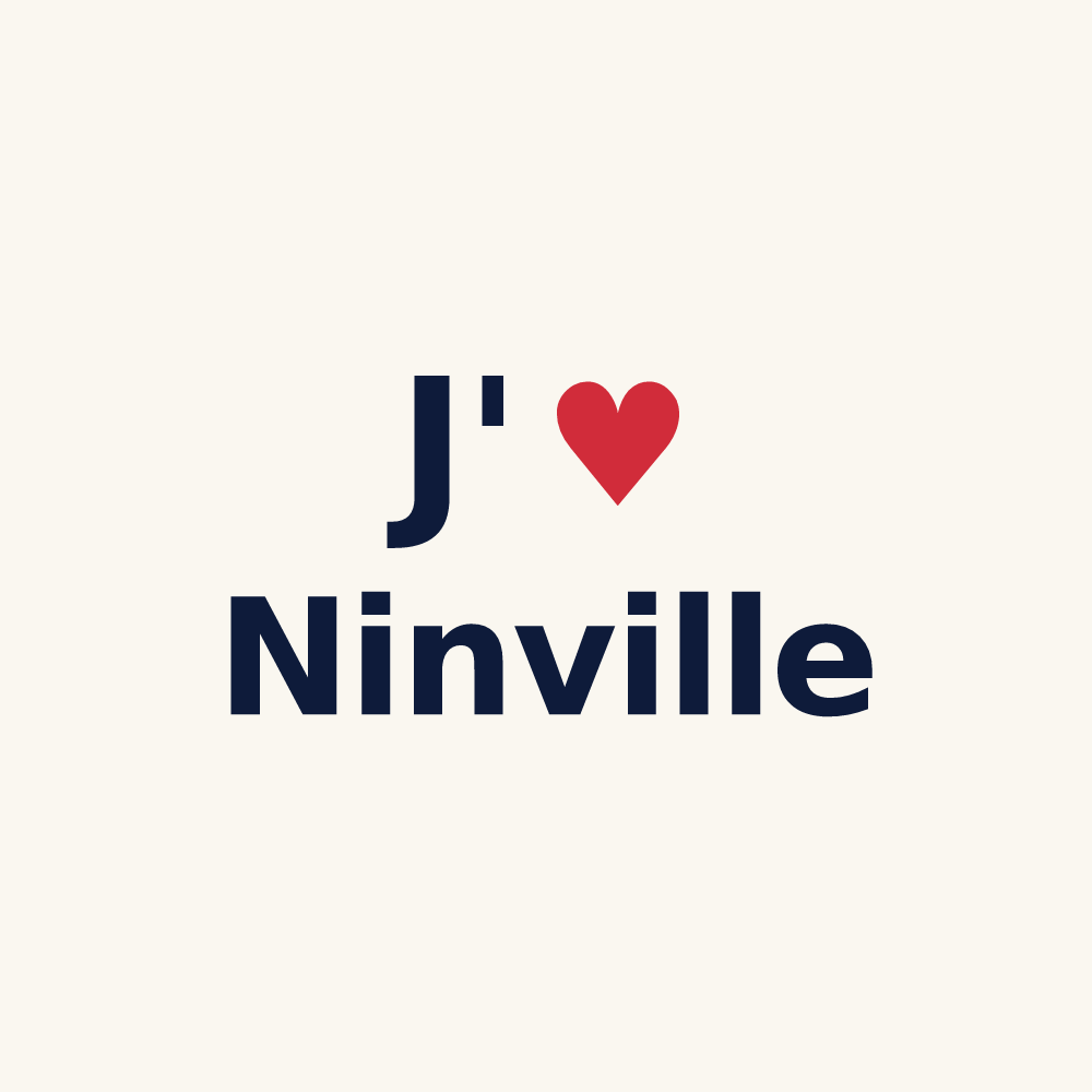 Tasse personnalisée Ninville — design J'aime Ninville