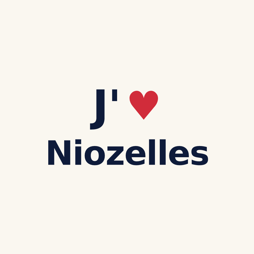 Tasse personnalisée Niozelles — design J'aime Niozelles