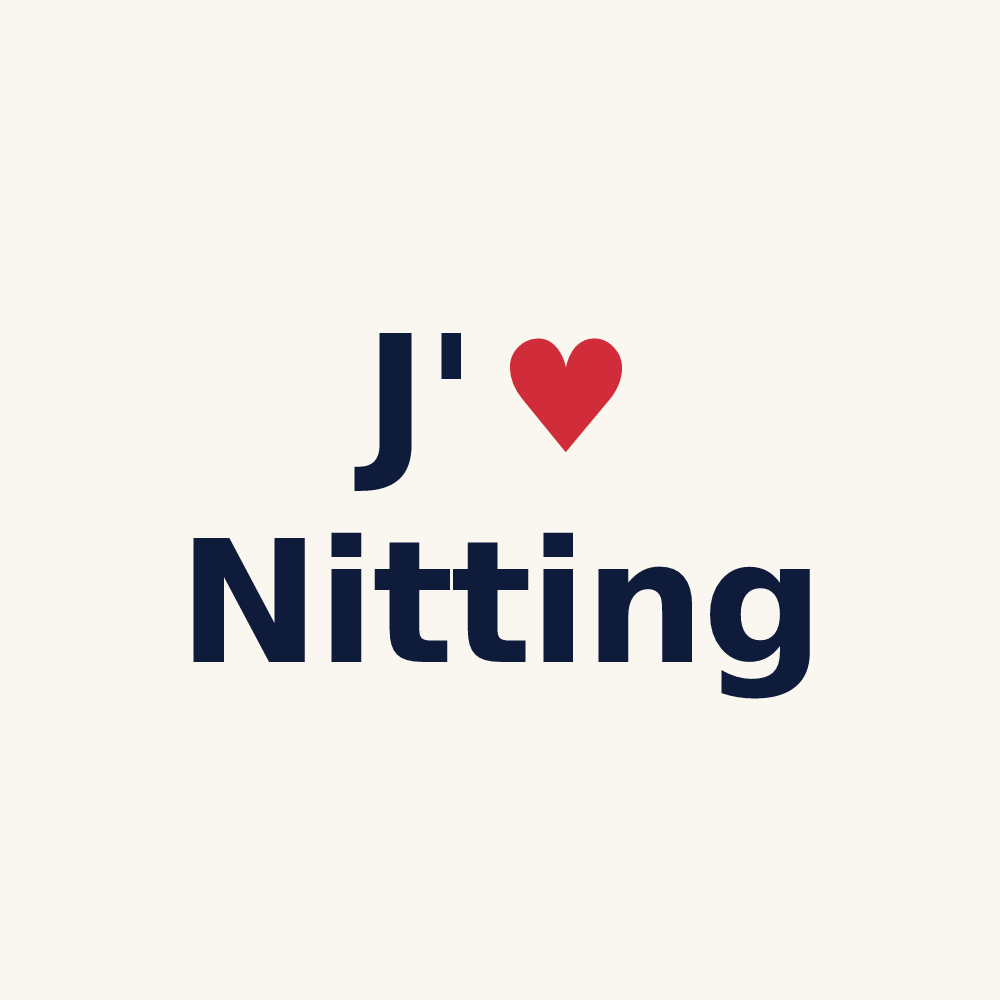 Tasse personnalisée Nitting — design J'aime Nitting