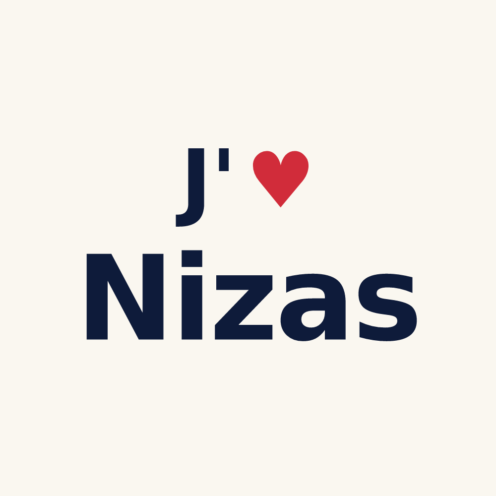 Tasse personnalisée Nizas — design J'aime Nizas