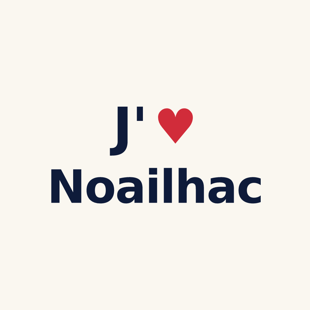 Tasse personnalisée Noailhac — design J'aime Noailhac